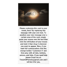 Full Moon in Cloudy Night Custom Photo Card