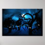 Full Moon in The Midnight Forest Posters