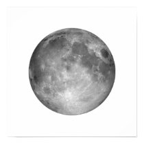 Full Moon in White Sky Large Poster posters
