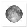 Full Moon in White Sky Large Poster