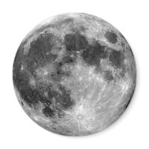 Full Moon Refrigerator Magnet