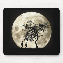 Full Moon Mouse Pads