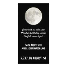 Full Moon Photo Card