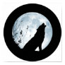 Full Moon Wolf Canvas Poster