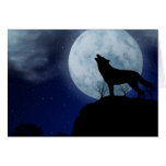 Full Moon Wolf Cards