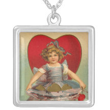 Full Skirts Heart Valentine Necklace