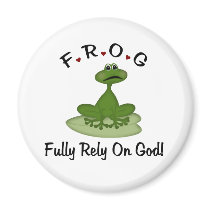 Fully Rely on God Fridge Magnets