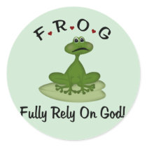 Fully Rely on God Sticker