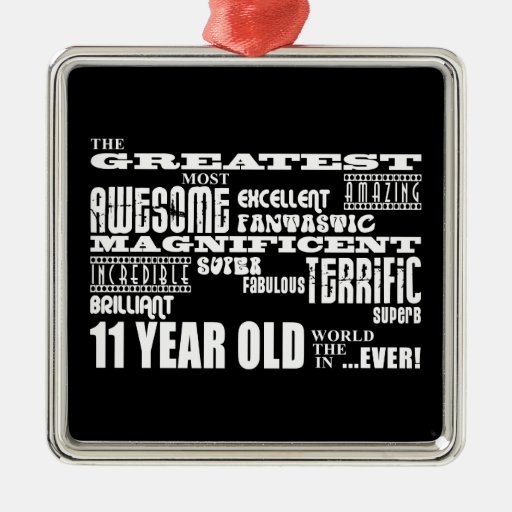 Fun 11th Birthday Party Greatest Eleven Year Old Ornament