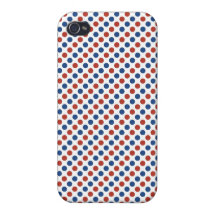 Fun 4th of July Red White and Blue iPhone 4 Covers