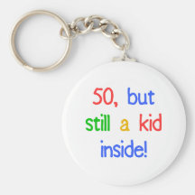 Fun 50th Birthday Humour Key Chains