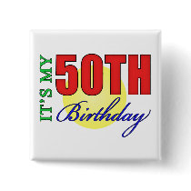 Fun 50th Birthday Party Gifts Pin