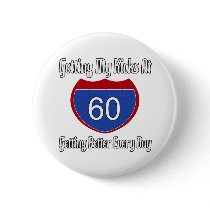 Fun 60th Birthday Gifts Button