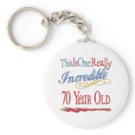 Fun 70th Birthday Gifts keychains