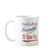 Fun 70th Birthday Gifts Mugs