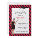 Fun Art Deco Birthday Party Invitation