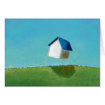 Fun art flying house Meet Me in St. Louis painting cards