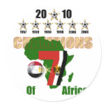 Fun artwork 2010 Egypt Champions of Africa gear Round Sticker