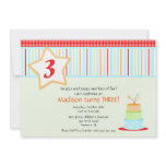 Fun Birthday Cake Birthday Invitation
