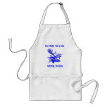 FUN BLUE MOOSE HEAD DESIGN ~ APRON!
