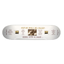 FUN BOARD : Jesus Christ - "Rebel With A Cause" Custom Skate Board