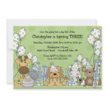 Fun Boys Safari Animals Birthday invitations