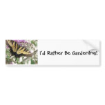 Fun Butterfly Gardening Bumper Sticker bumper stickers
