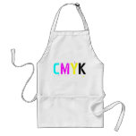 Fun Color Printing Apron Cyan Magenta Yellow Black