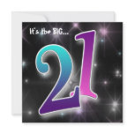 Fun & colourful 21st Birthday Party Invitation