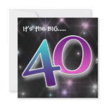 Fun & Colourful 40th Birthday Party Invitation