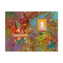 Fun colourful inspirational art glorious ghost