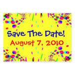 Fun Colourful Save The Date! Card Business Cards