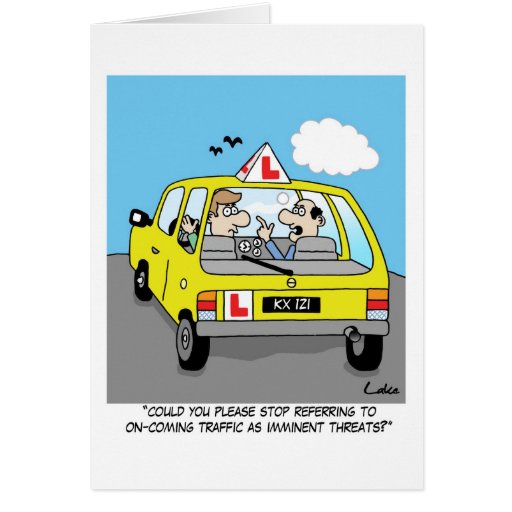 Fun congratulations card for passing driving test Zazzle