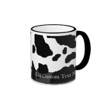 Fun Cow Print Personalised Coffee Mug