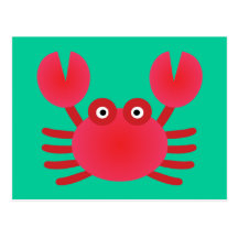 Fun Crab Post Card