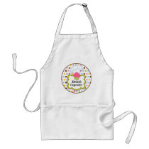 Fun Cupcake & Baker's Hat Personalised Apron