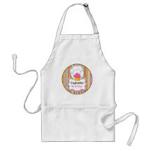 Fun Cupcake & Baker's Hat Personalised Apron