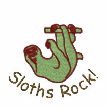 Fun Customisable Embroidered Sloth Tees