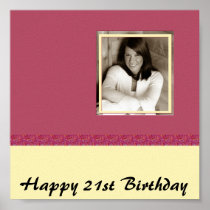 FUN CUSTOMIZABLE PHOTO AUTOGRAPH POSTER