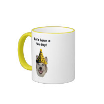 Fun Day Clown Dog Coffee Mugs