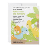 Fun Dinosaurs Birthday Invitation