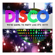 Fun Disco Party Invitations