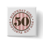 Fun & Fabulous 50th Birthday Gifts Button