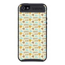 Fun Fall Harvest with Leafs and Cloud Pattern Case For iPhone 5