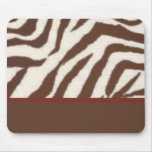 Fun & Fashionable Brown/Red Giraffe Print Mouse Pads
