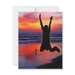 Fun Father's Day Beach Jump invitations