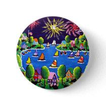 Fun Fireworks 4th Of July Folk Art