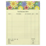 Fun Florals Bright Order Form flyers