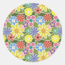 Fun Florals Bright Sticker