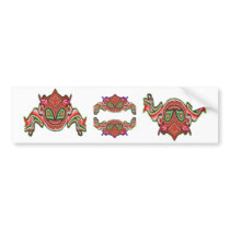 Fun Frog Dance - Alien Monsters by Navin Bumper Stickers